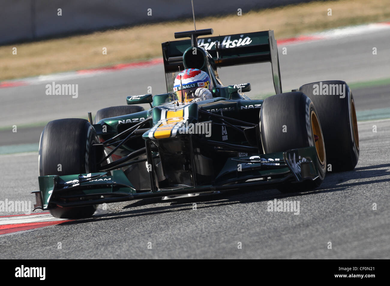 © Simone Rosa/Semedia 23-02-2010 Barcellona (Esp) Test di F1 - vetture nella foto: Vitaly Petrov - Caterham F1 Team Foto Stock