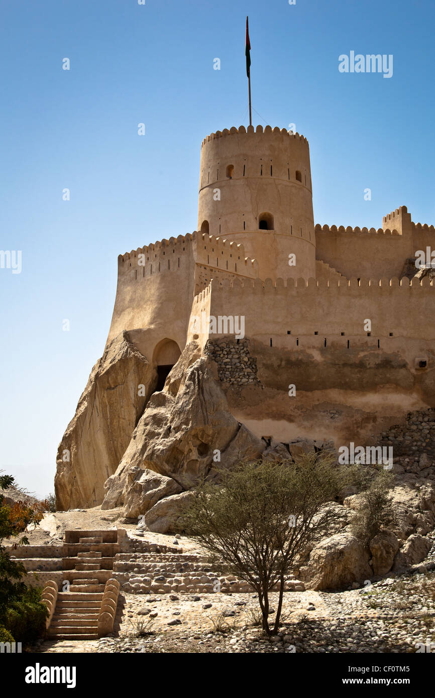Il Forte di Nakhl in Al Batinah, Oman Foto Stock