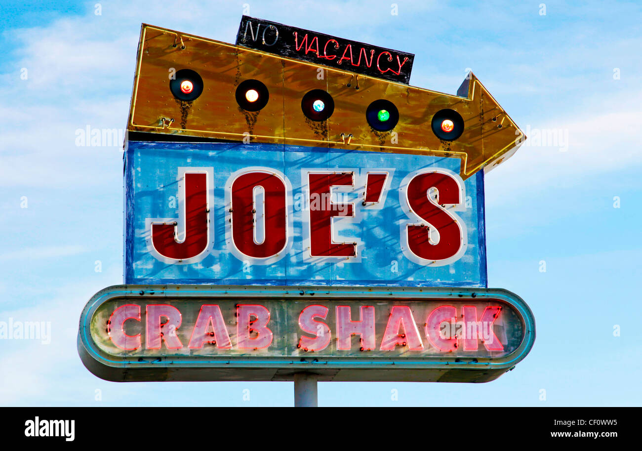 Il ristorante di pesce segno,di Newport Beach in California Foto Stock