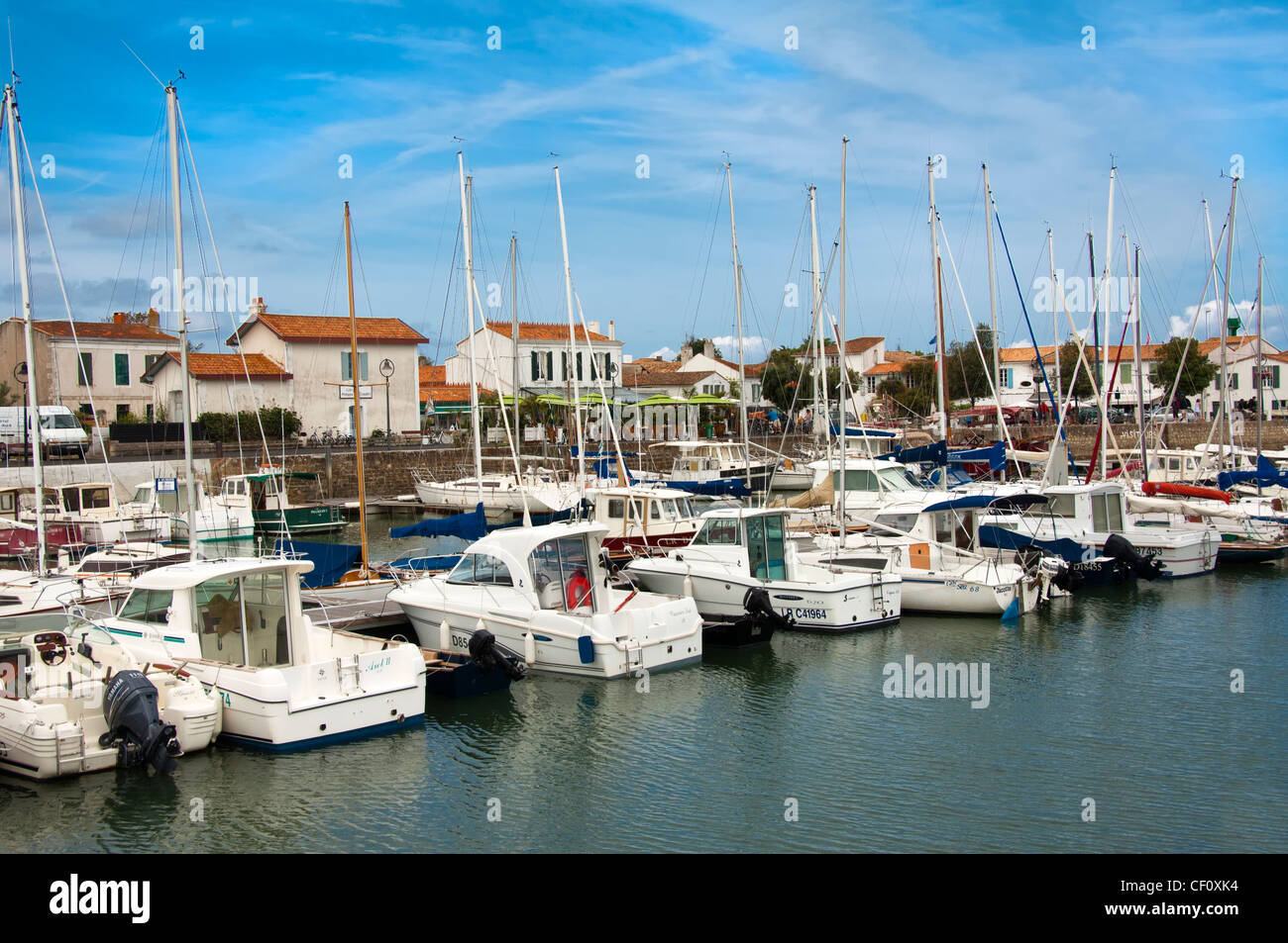 Ars en Re Harbour, Ile de Re, Charentes dipartimento marittimo, Francia Foto Stock