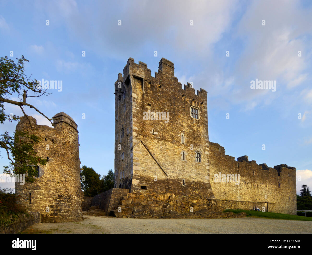 Castello di Ross Anello di Kerry Foto Stock