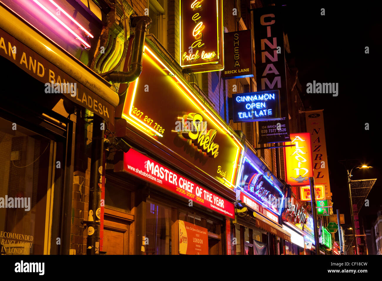 Brick Lane a Londra Foto Stock