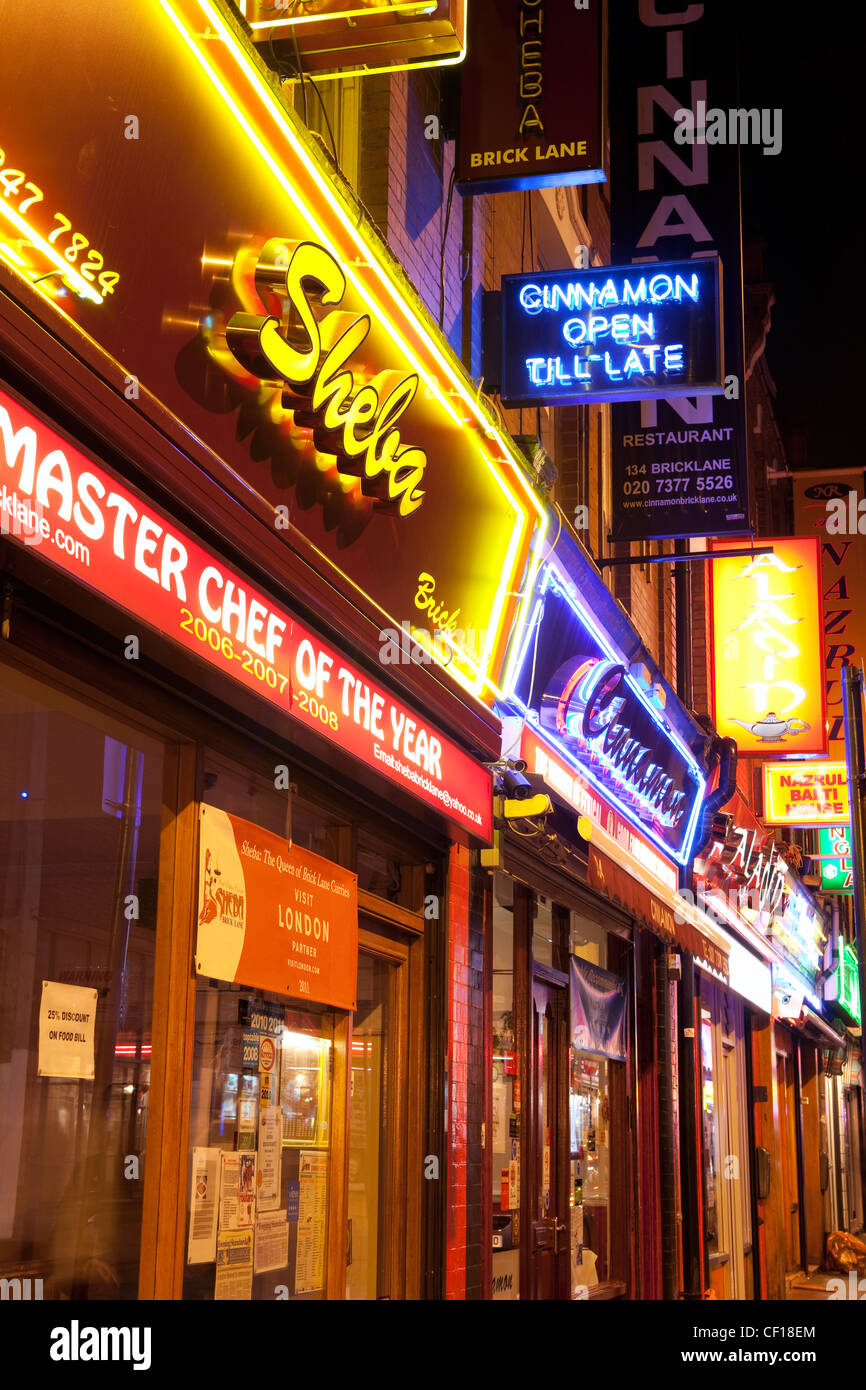Brick Lane a Londra Foto Stock
