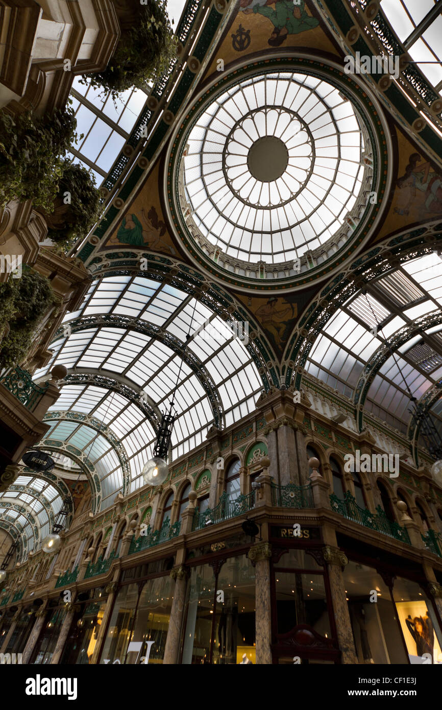 Thornton Arcade, Victoria Quarter, Leeds City Centre. Foto Stock