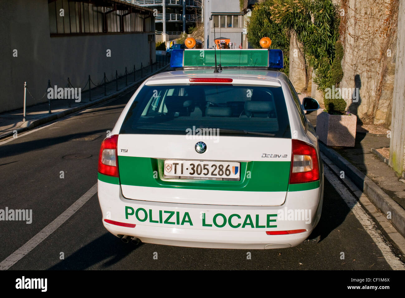 La polizia locale, Campione d'Italia, Italia Foto Stock