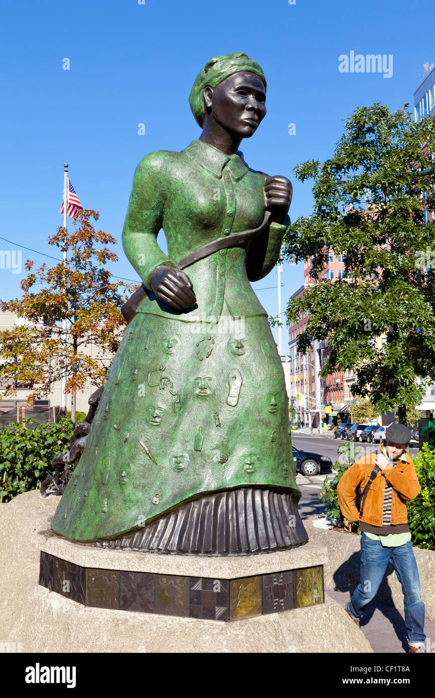 Harriet Tubman Memorial di Harlem, a New York, Stati Uniti d'America Foto Stock