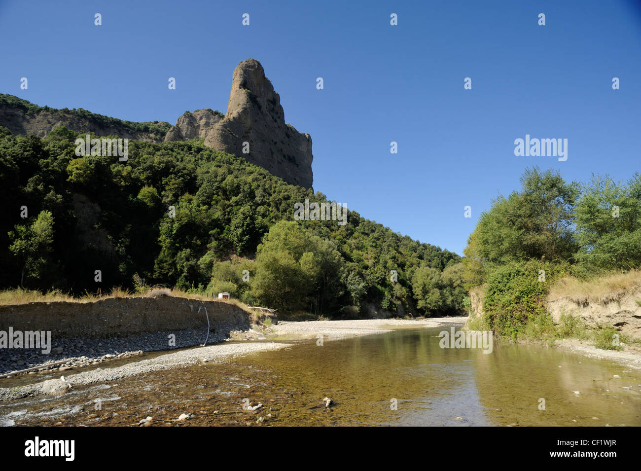 Italia, Basilicata, Appennino Lucano Parco Nazionale Val d'Agri, Valle del fiume Agri e Murgia di Sant'Oronzo Foto Stock