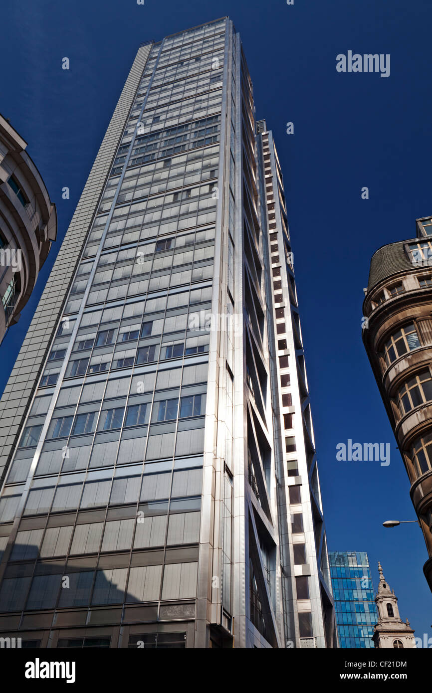 Heron Tower (110 Bishopsgate), il più alto edificio della città di Londra e il terzo più alto in Londra in generale. Foto Stock