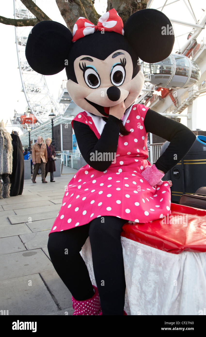 Minnie Mouse Southbank London, Regno Unito Foto Stock