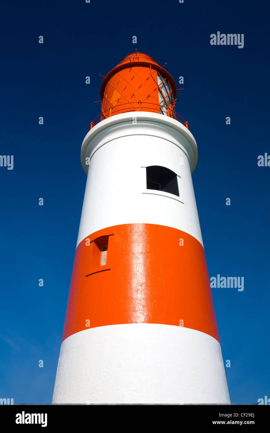 Souter Faro, situato su Lizard Point a Marsden, è stato il primo al mondo faro elettrico. È stato speculato che th Foto Stock