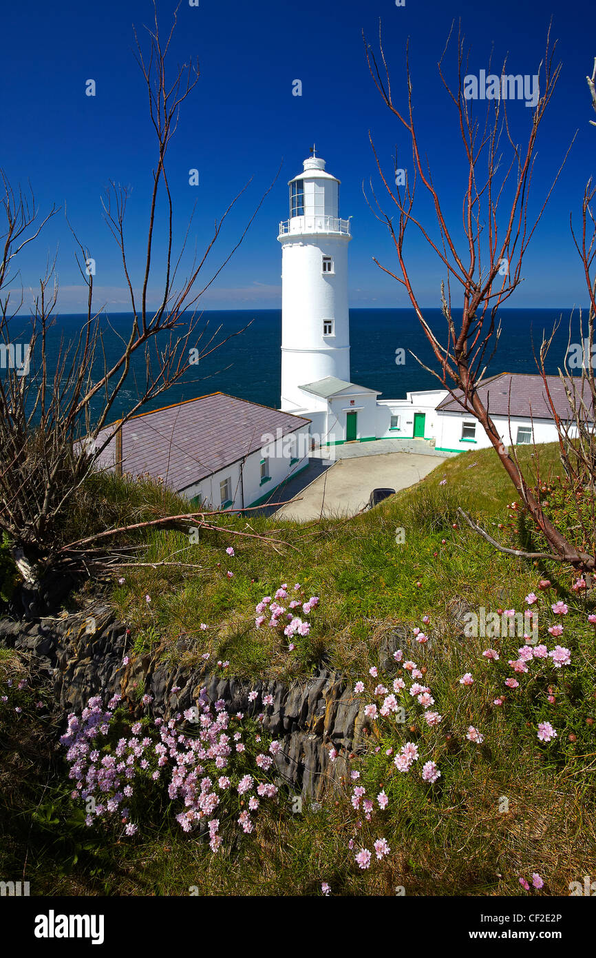 Trevose Capo Faro sulla North Cornish Coast. Foto Stock