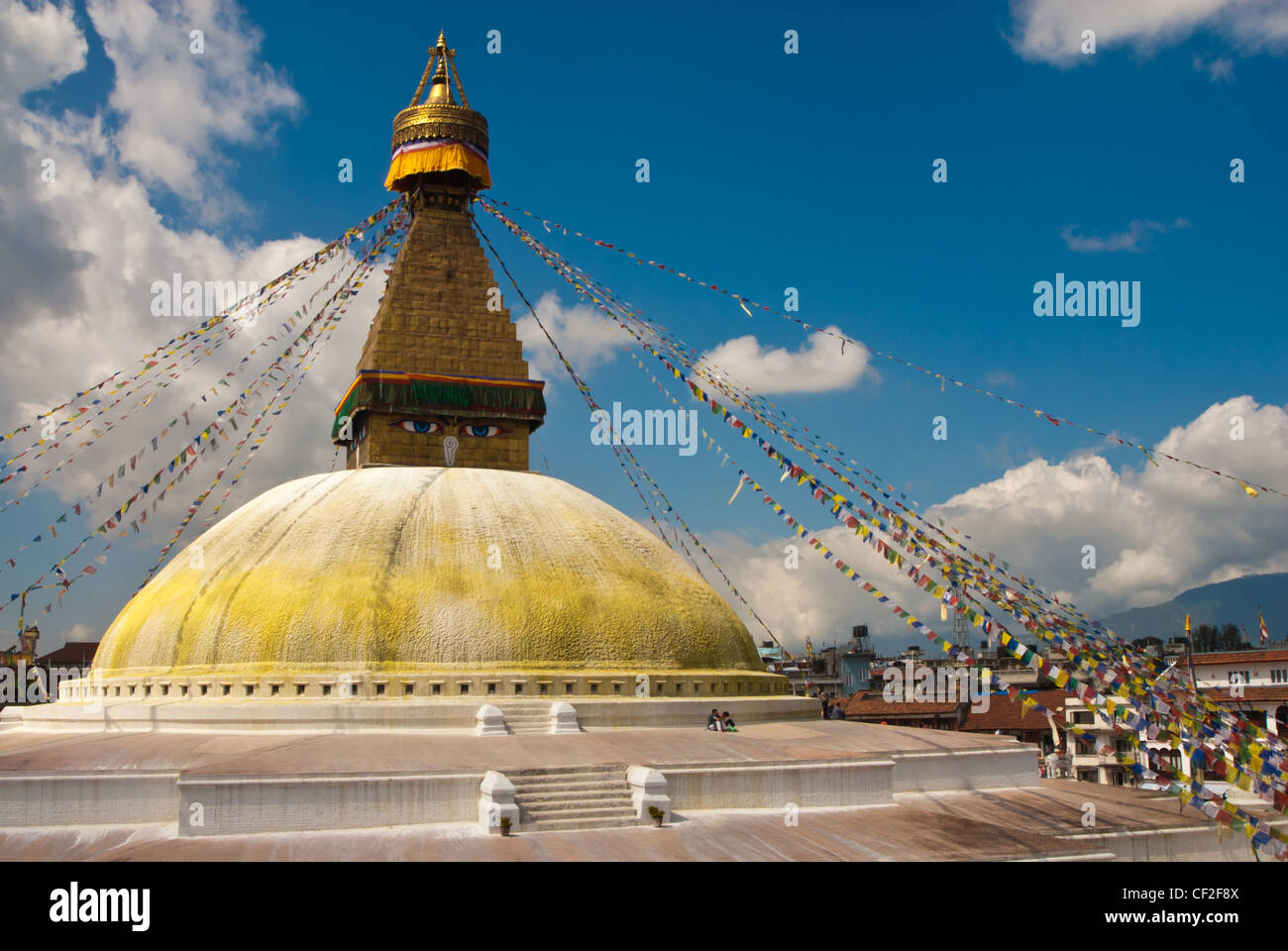 Boudanath Kathmandu in Nepal Foto Stock