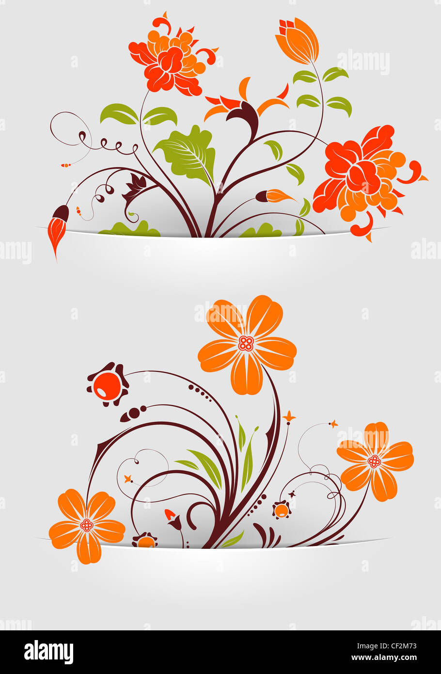 Raccolgo fiorellino montato in tasche, modello per la progettazione Foto Stock