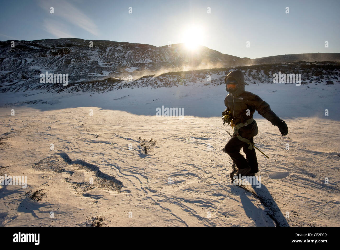 Il ghiacciaio Snaefellsjökull, Islanda Foto Stock