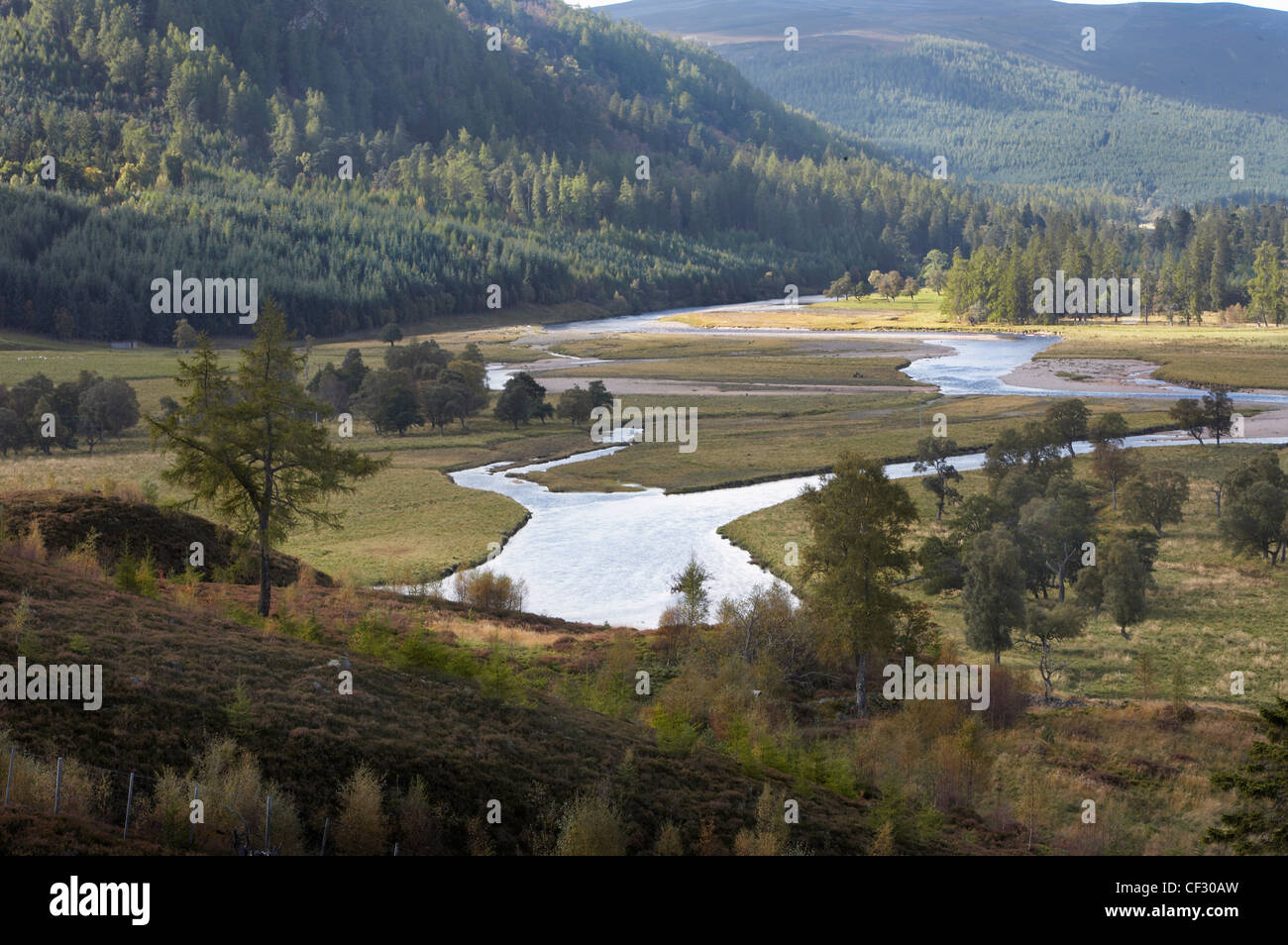 Il fiume Dee vicino Linn di Dee. Foto Stock