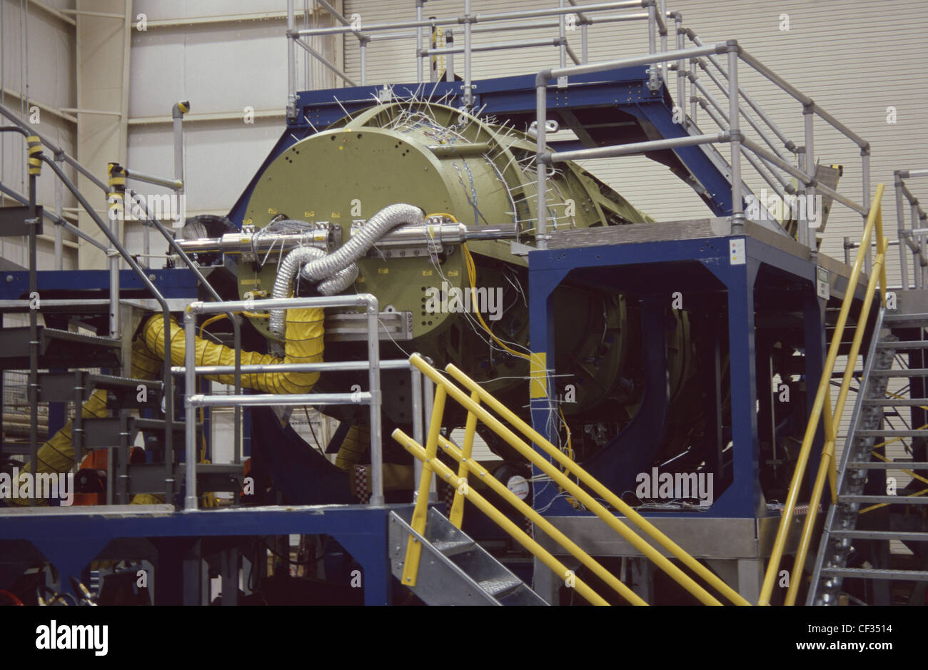 USA Houston Texas Johnson Space Center X-38 veicolo di soccorso assembly room Foto Stock