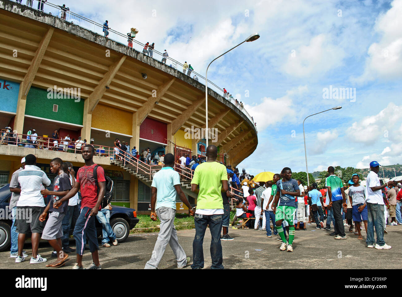 Stadio Nazionale a Freetown, in Sierra Leone Foto Stock