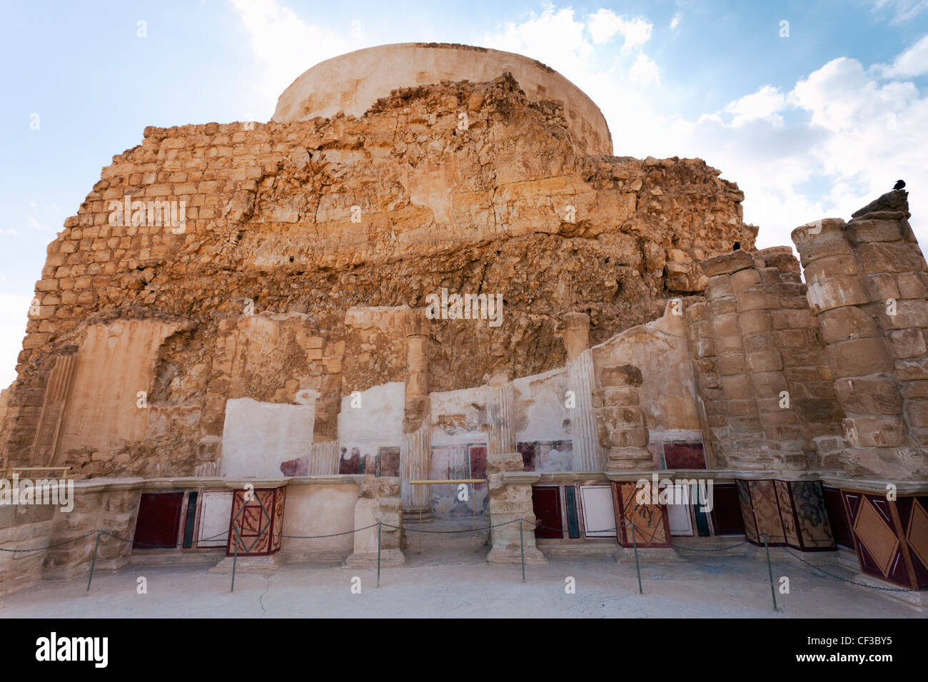 Israele, fortezza di Masada,Re Erode palace Foto Stock