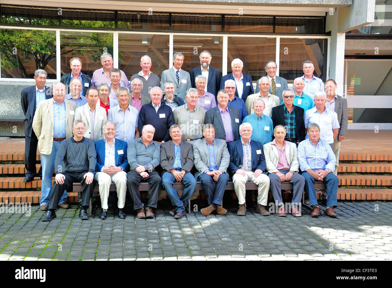 Scuola di gruppo della riunione, Cristo's College, Rolleston Avenue, Christchurch, Distretto di Canterbury, Nuova Zelanda Foto Stock