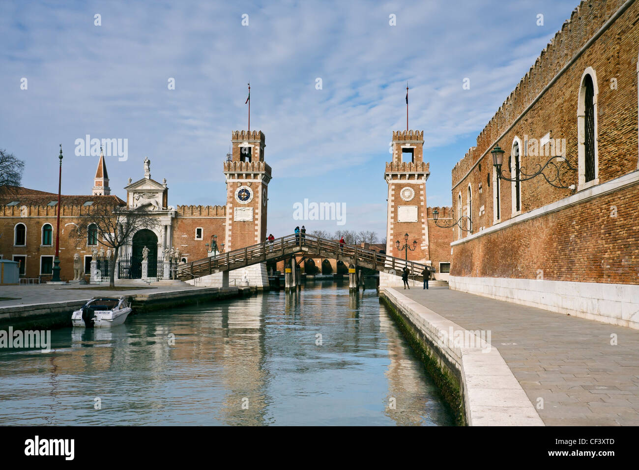 Torri dell'Arsenale (Arsenal torri) nel quartiere di Castello - Venezia, Venezia, Italia e Europa Foto Stock