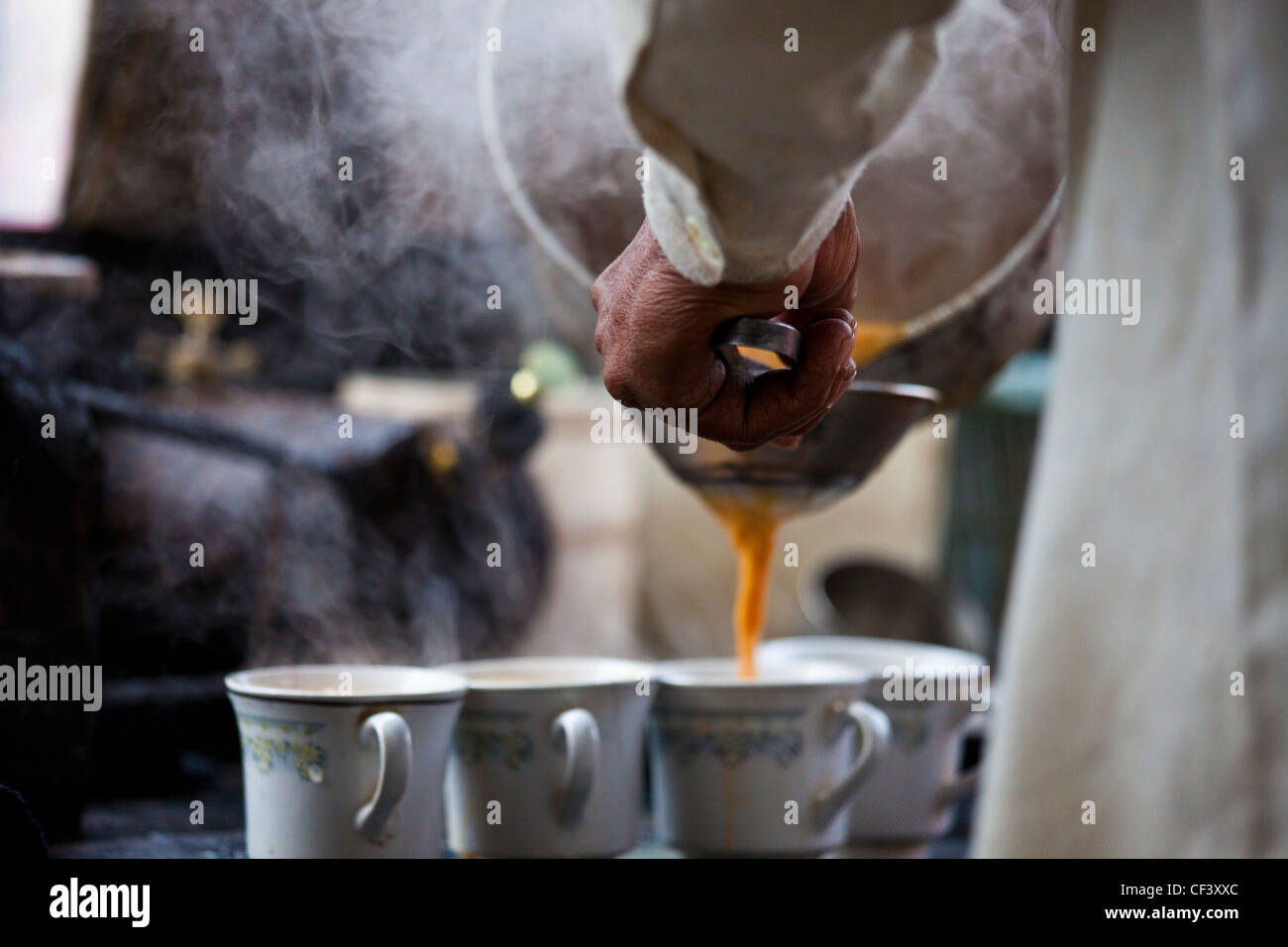 Stallo Chai, Islamabad, Pakistan Foto Stock