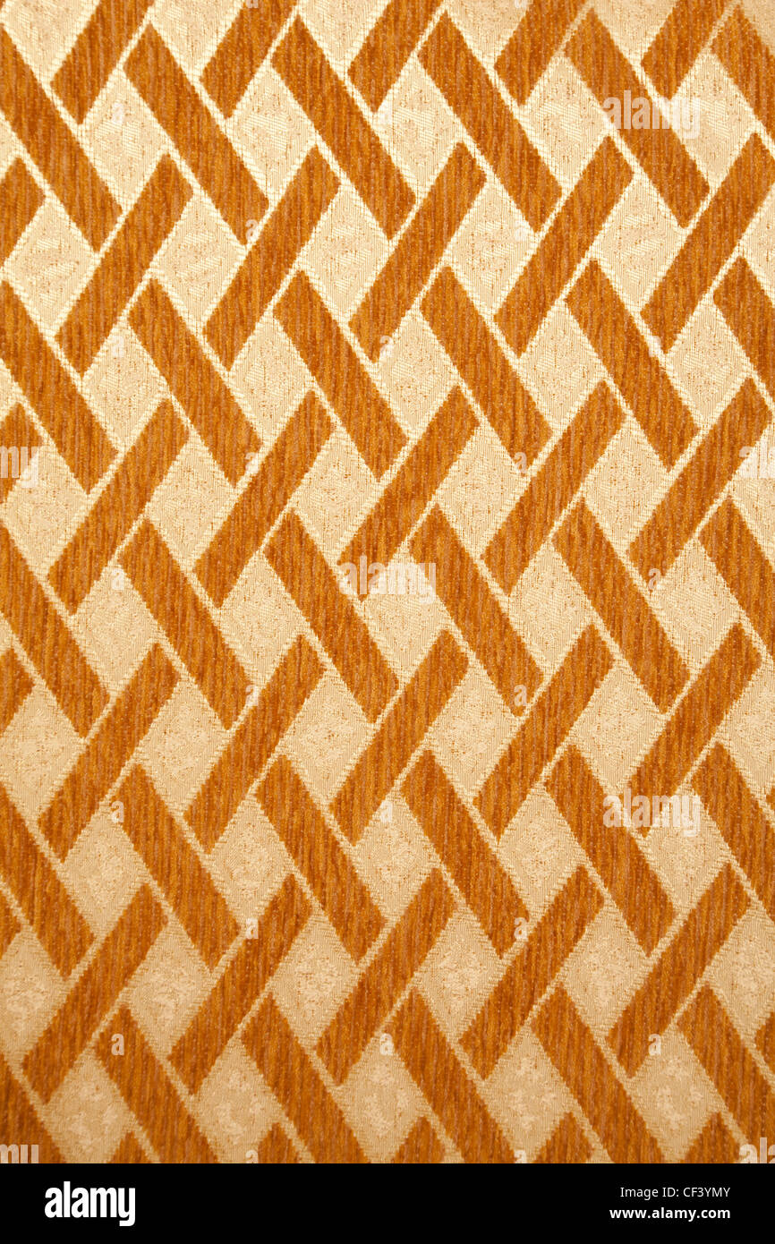 La texture ad alta risoluzione della parete gialla con piastrelle marrone ornamento. Di stile moderno. Foto Stock