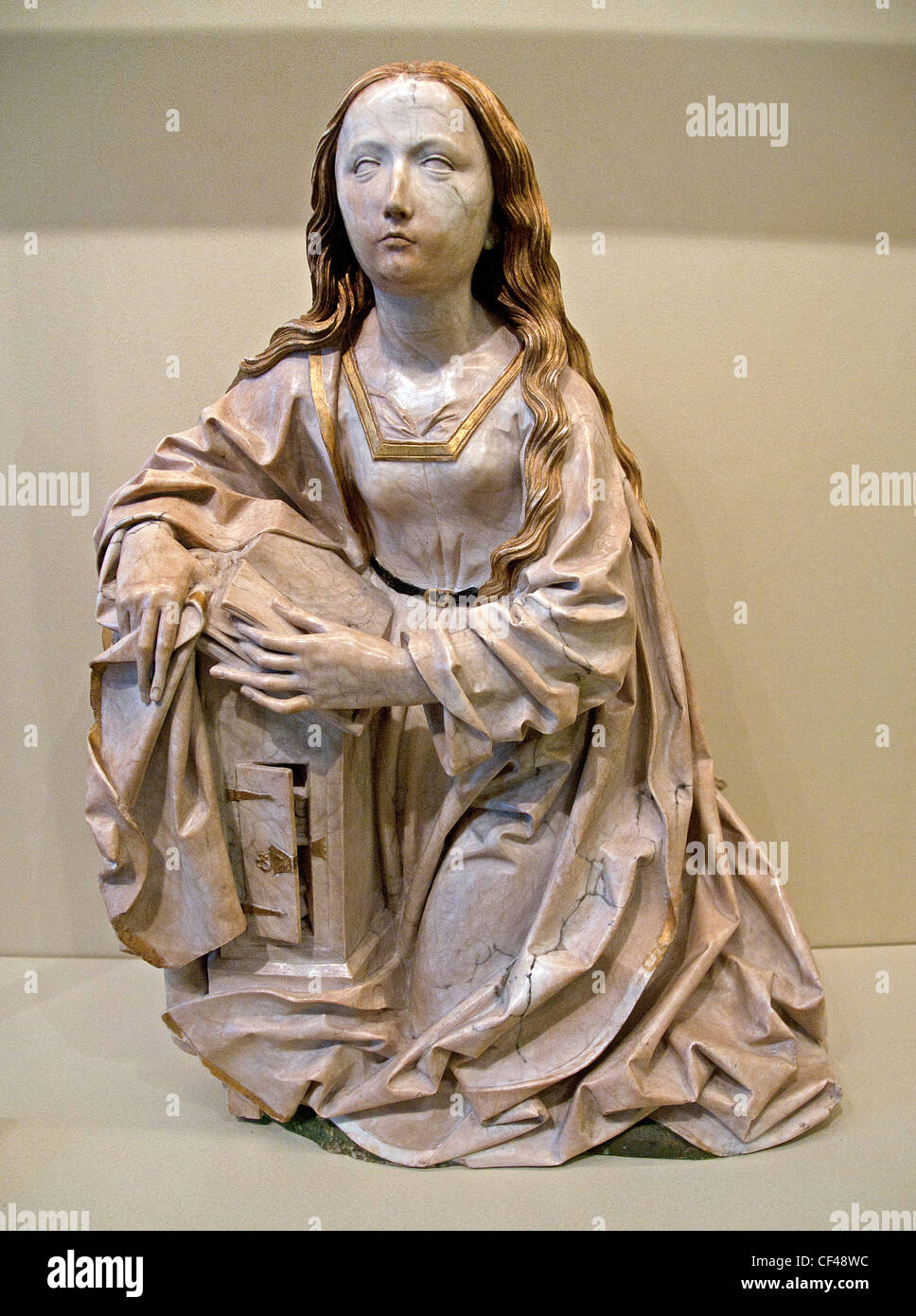 La Vergine dell'Annunciazione 1495 Tilman Riemenschneider era un tedesco scultore e intagliatore attivo in Würzburg Foto Stock
