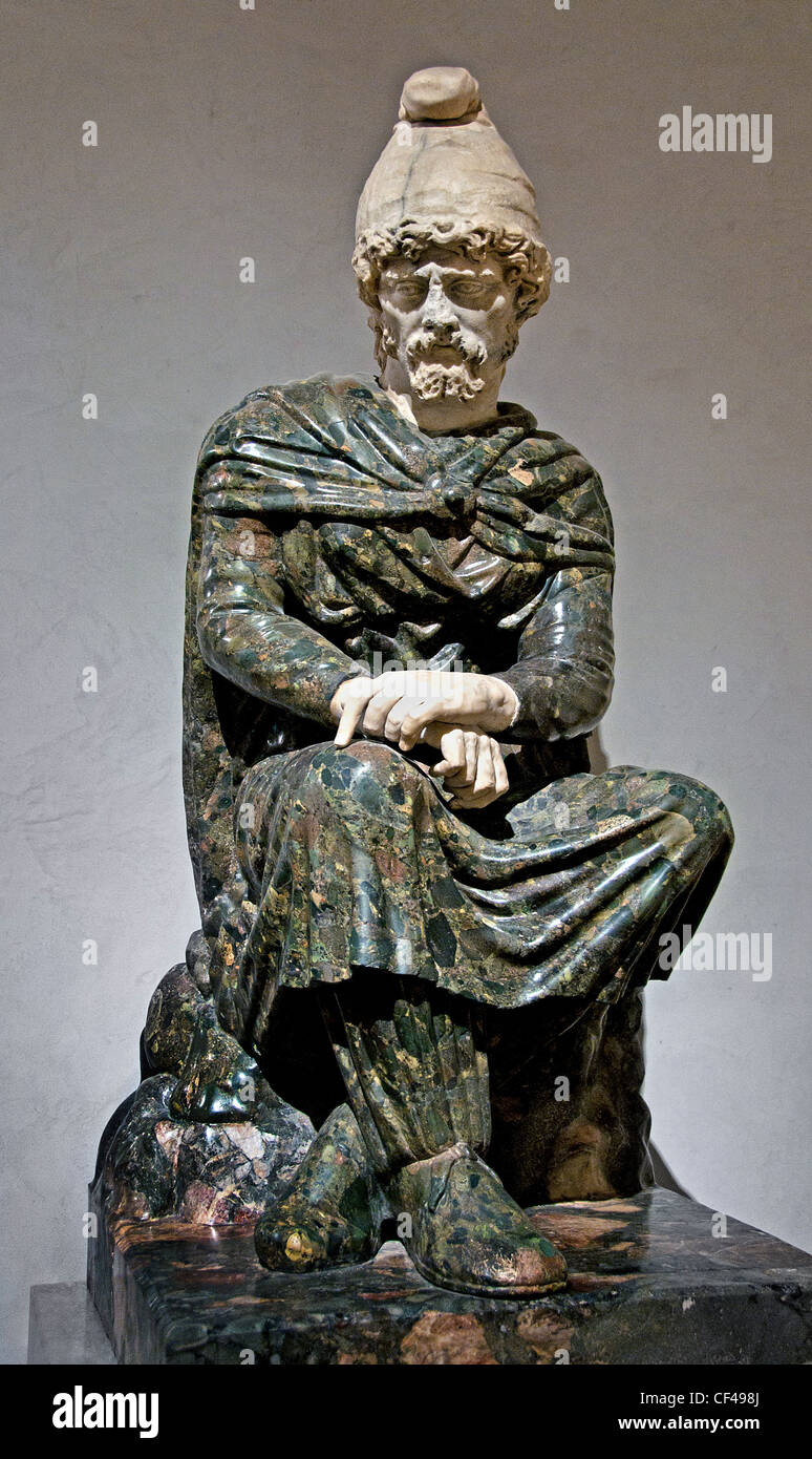Udienza captive II secolo D.C. Romana testa moderna Collezione Albani Foto Stock