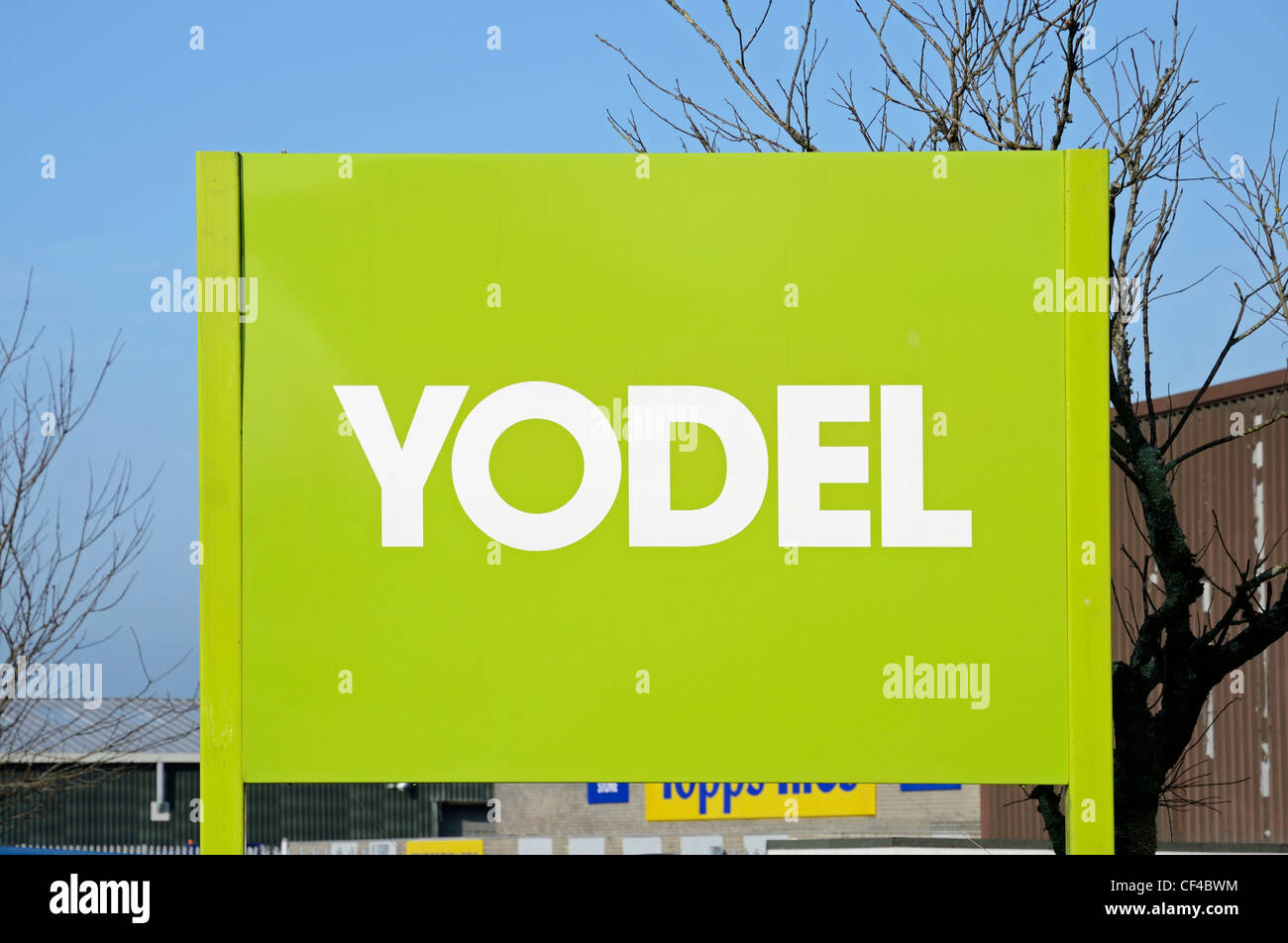 Yodel parcel delivery service company registrazione Foto Stock