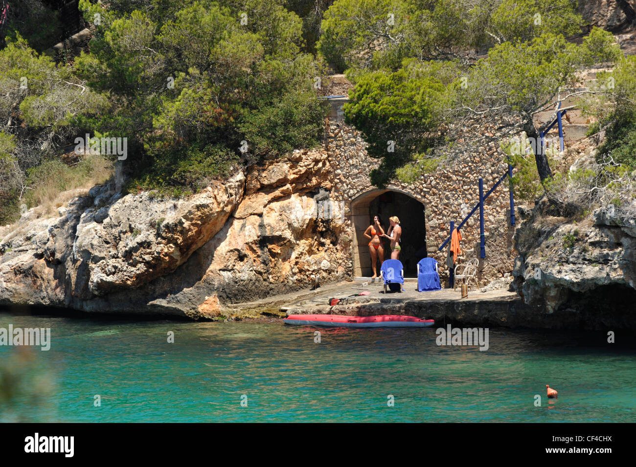 Cala Figuera Maiorca Balierics Spagna Foto Stock