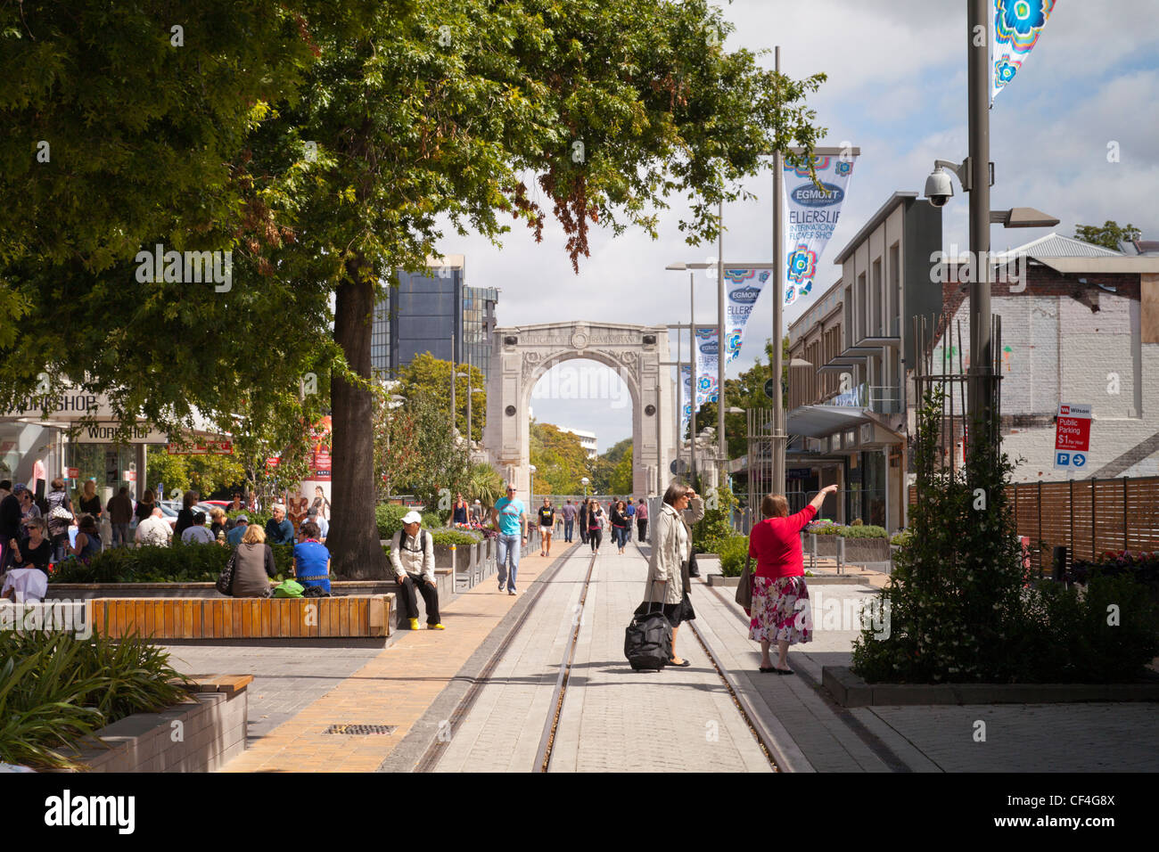 Contenitore di Christchurch Mall Foto Stock