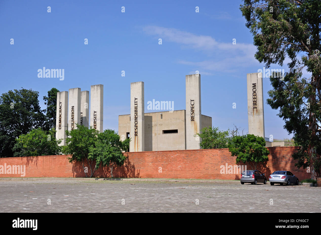 Il Museo dell'Apartheid, Johannesburg, provincia di Gauteng, Repubblica del Sud Africa Foto Stock