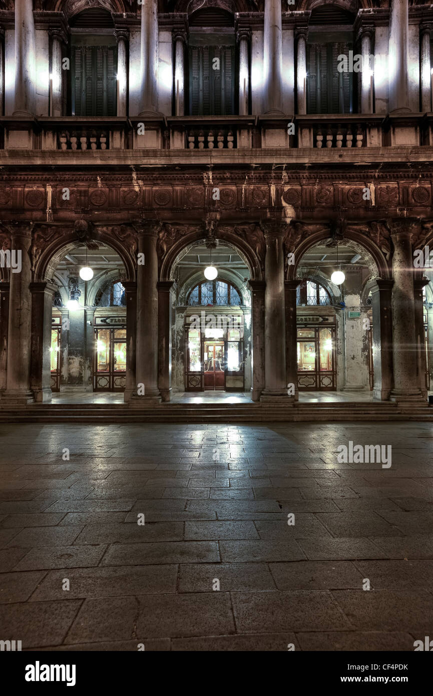 Caffe Florian, Cafe, Venezia, Piazza San Marco, Procuratie Nove, Veneto, Italia Foto Stock