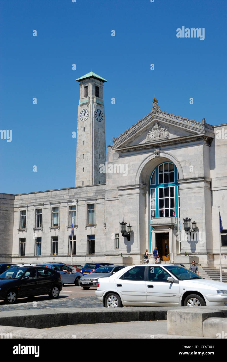 L'ala sud del centro civico di Southampton. Foto Stock