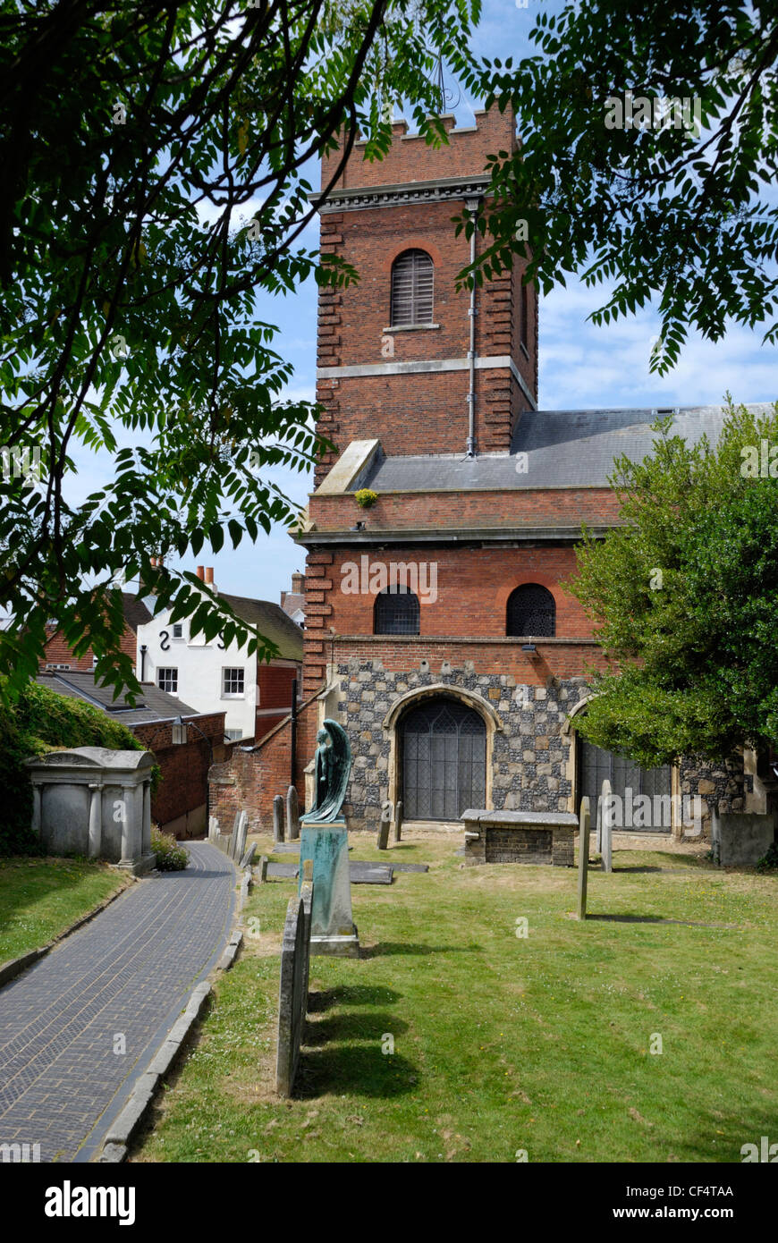 Chiesa della Santa Trinità in Guildford. La chiesa contiene la tomba di notevole di George Abbot 1562-1633 (Arcivescovo di Canterbury e b Foto Stock