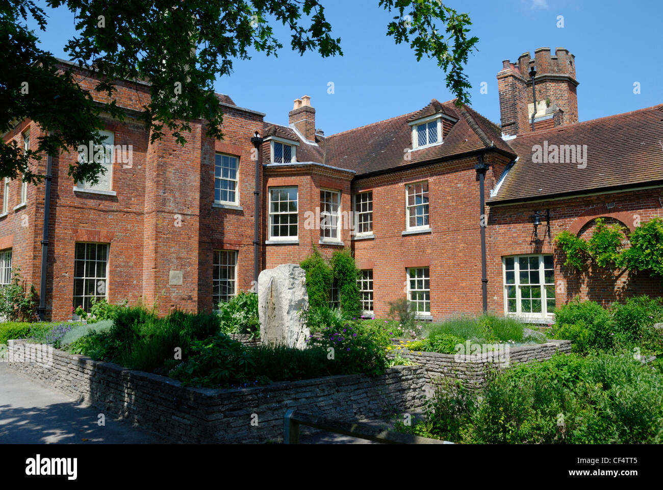 Abbey House, la residenza ufficiale del sindaco di Winchester. La casa è un elegante struttura eretta intorno al 1700 e ubicato Foto Stock