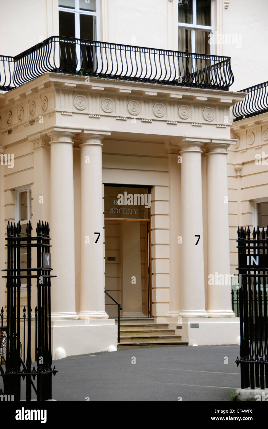 La Royal Society sede in Carlton House Terrace. La Royal Society di Londra per il miglioramento della conoscenza naturale, un Foto Stock