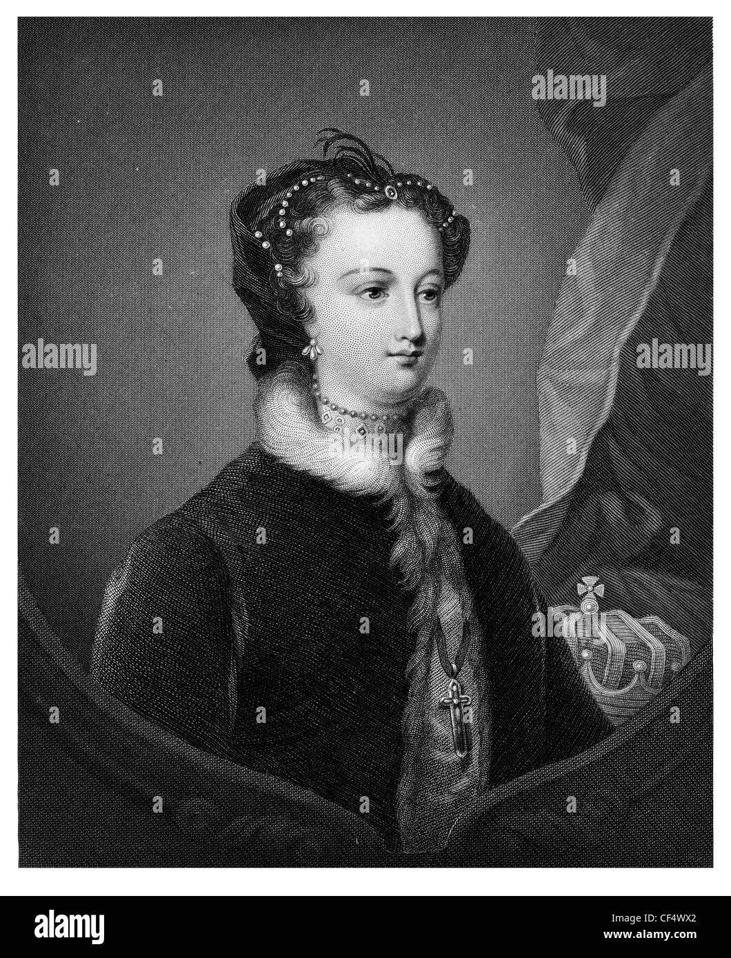 La regina Maria di Scozia 1542 1587 Maria Stuart regina di Scozia regnant ALTEZZA REALF imperatrice Crown Princess Foto Stock
