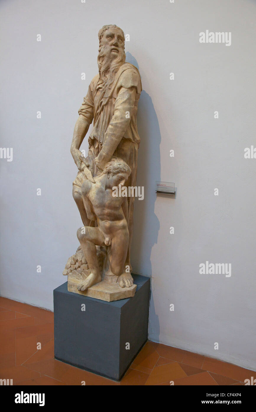 Abramo e Isacco da Donatello e Nanni di Bartolo, 1421, Museo dell'Opera del Duomo di Firenze, Toscana, Italia, Europa Foto Stock