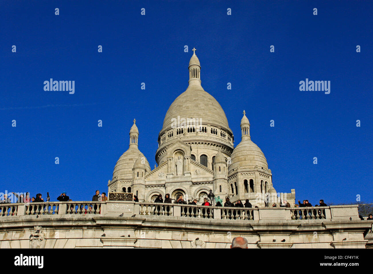 La Basilica del Sacro Cuore di Montmartre, a Parigi, Francia, 29 dicembre 2011. Foto Stock