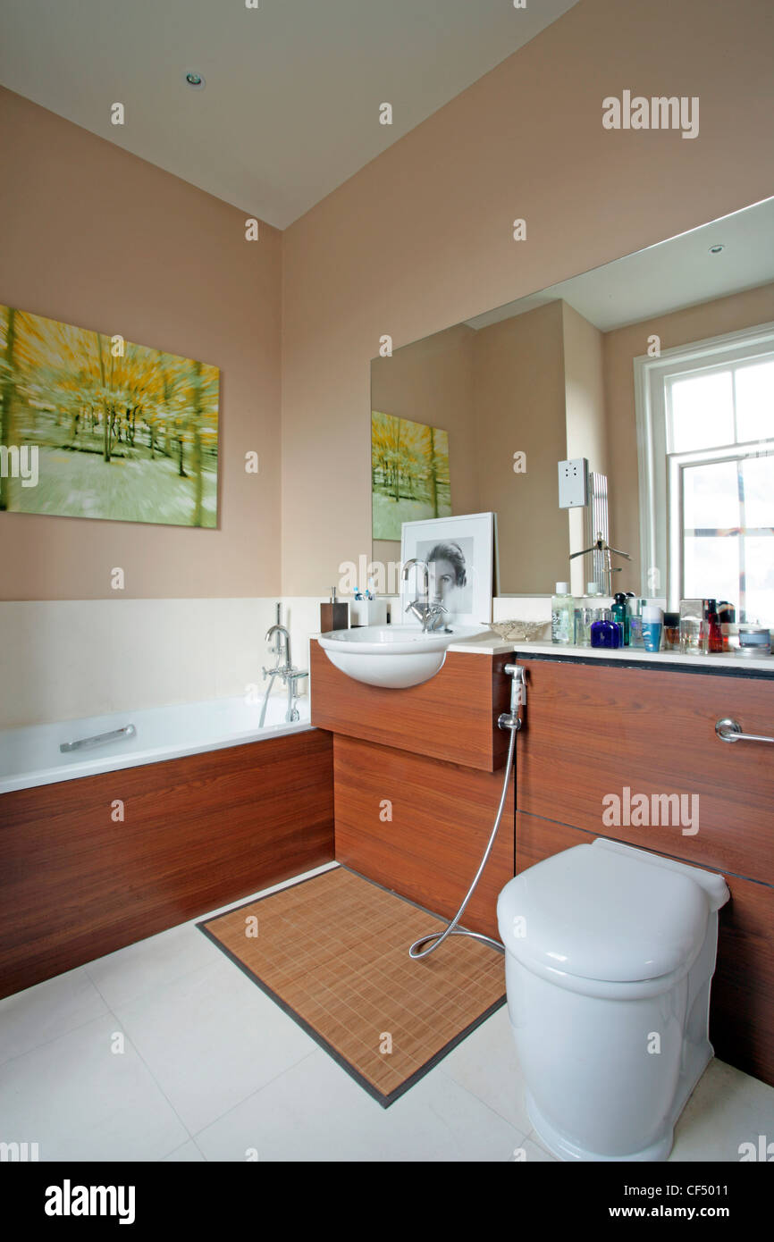 Bachelpad artistico Niccolo Benvenuti vive in un appartamento ristrutturato che conserva ancora si tratta delle caratteristiche Vittoriane originali Foto Stock