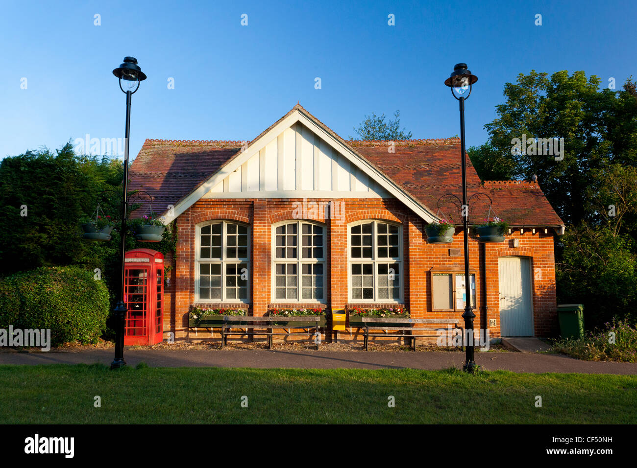 Fornham Tutti i Santi village hall nel Suffolk, Regno Unito Foto Stock