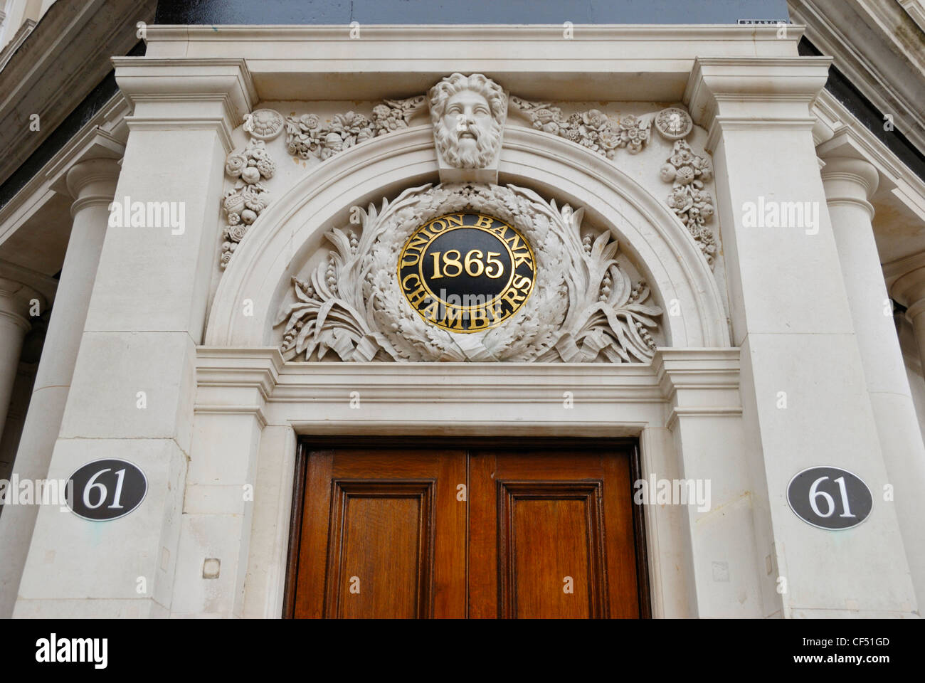 Union Bank camere a 61 Carey Street off Chancery Lane WC2. Foto Stock