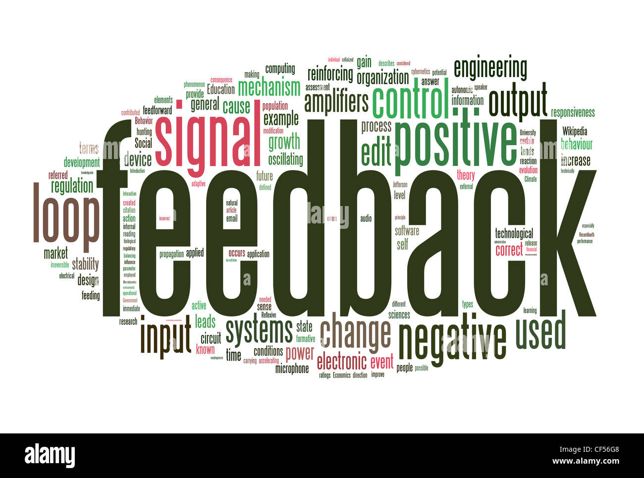 Concetti di feedback Foto Stock