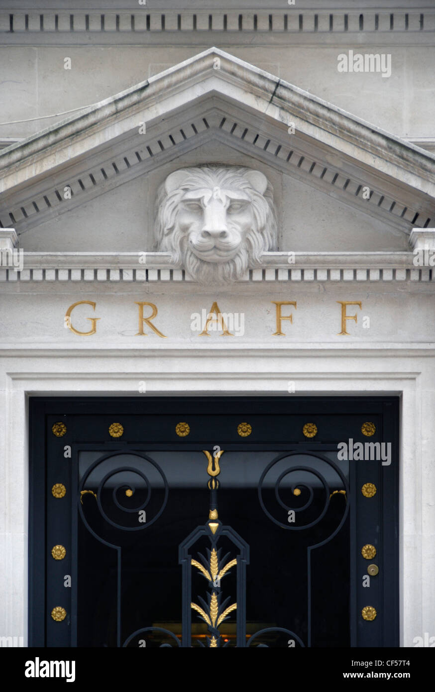 L'elegante esterno della Graff Diamonds shop su New Bond Street. Foto Stock