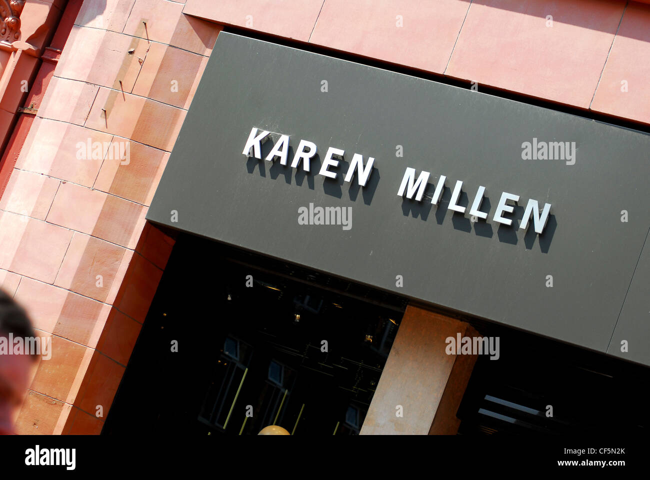 La parte esterna di un Karen Millen shop in Dublino Grafton Street. Foto Stock