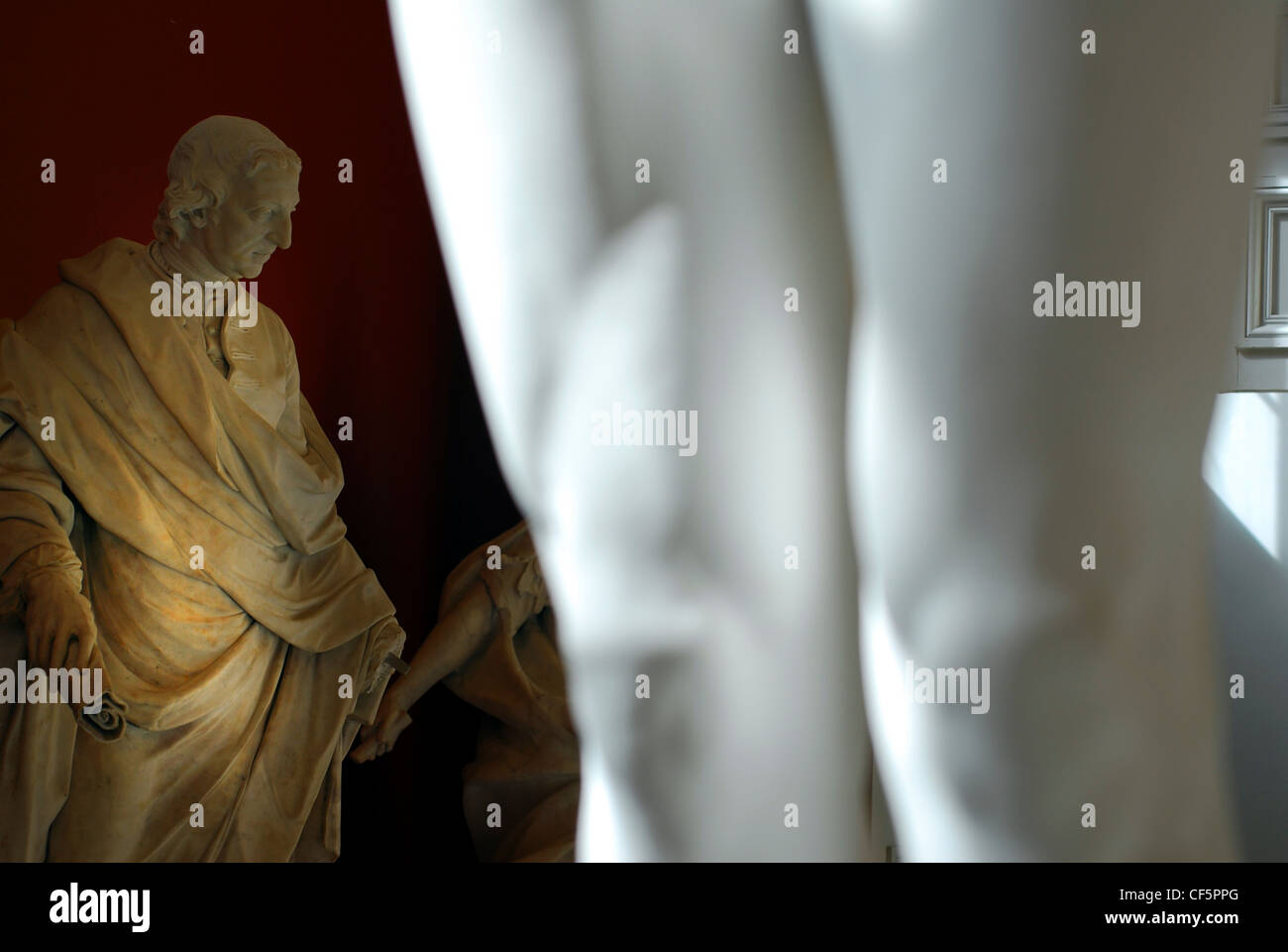 Vista dettagliata di sculture a Crawford Art Gallery in sughero. Foto Stock