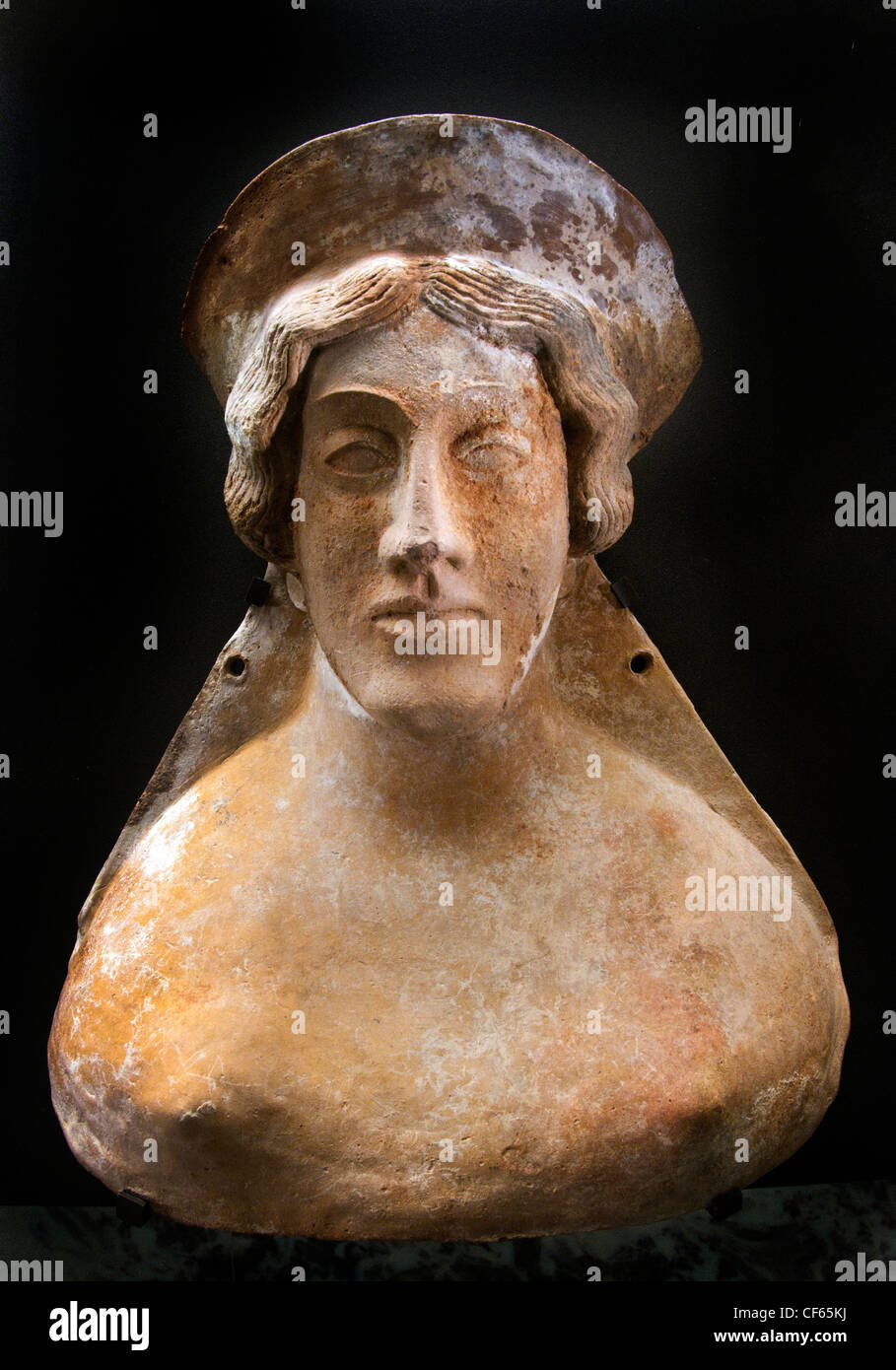 Femmina Protome 475 - 450 A.C. Larissa Thessalie Grece - Tessaglia Larissa Grecia greco Foto Stock