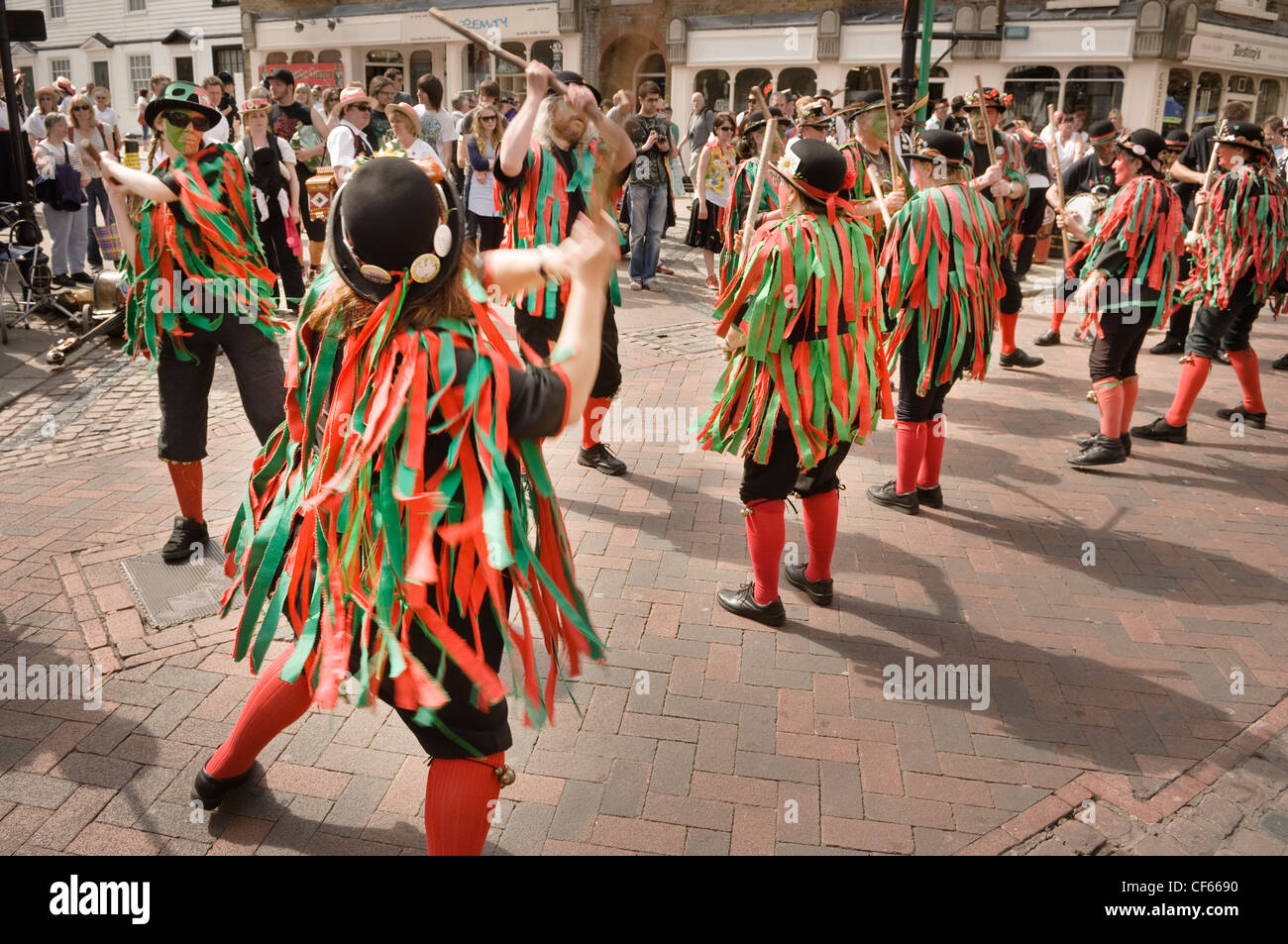 Morris ballerini in occasione dell'annuale Festival spazia in Rochester. Foto Stock