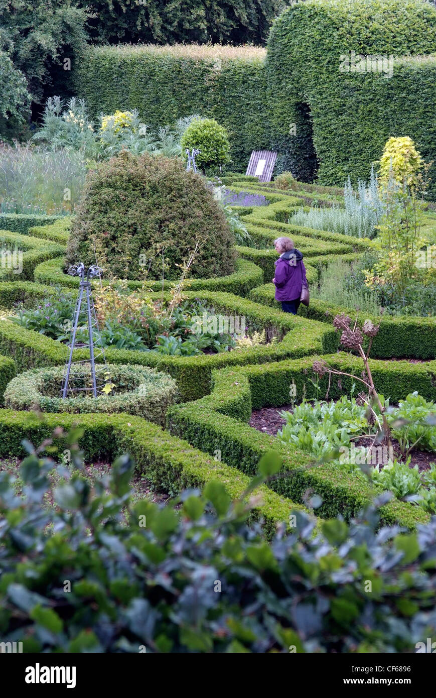 Irlanda, Cork, Ballymaloe Cookery School Gardens, Shanagarry Foto Stock